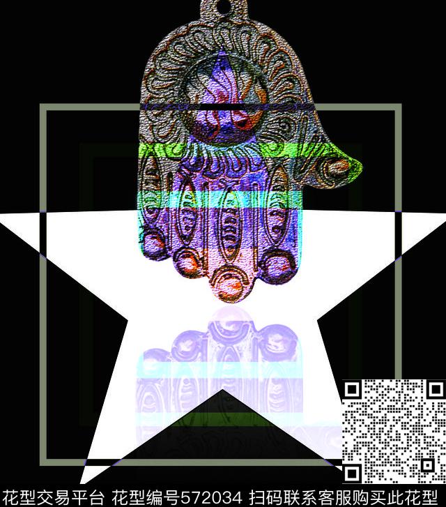 潮流个性纪梵希数码印花华亿平台下载（图片编号: 572034） - 瓦栏（Walan）