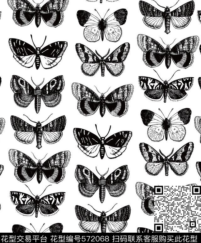 昆虫西装裤子衬衫传统印花华亿平台下载（图片编号: 572068） - 瓦栏（Walan）