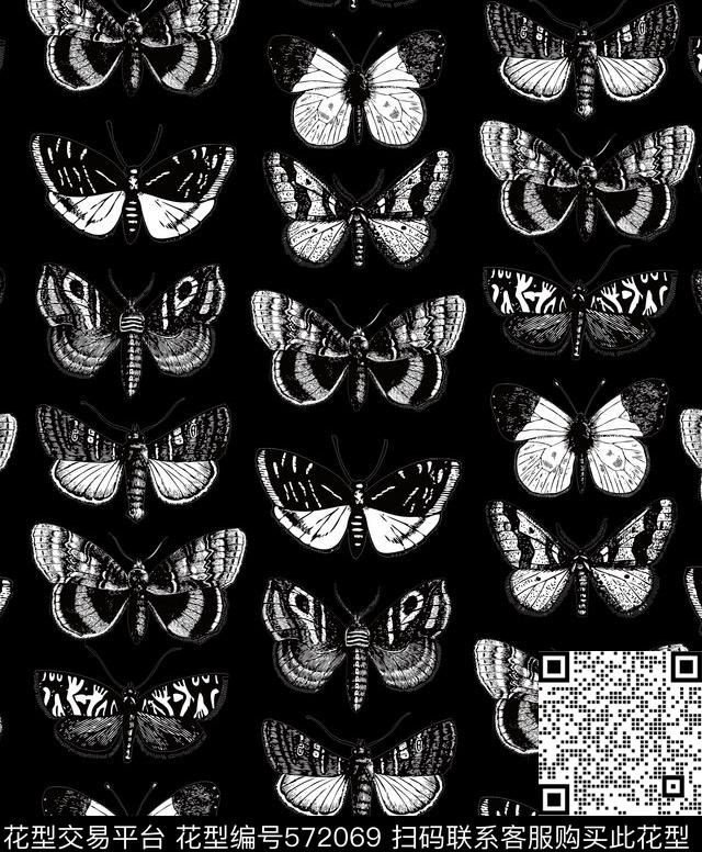 手绘欧美复古伦敦时装周McQueen成衣蝴蝶男装卫衣麦昆男装西装卫衣裤子衬衫E【动物昆虫】传统印花华亿平台下载（图片编号: 572069） - 瓦栏（Walan）
