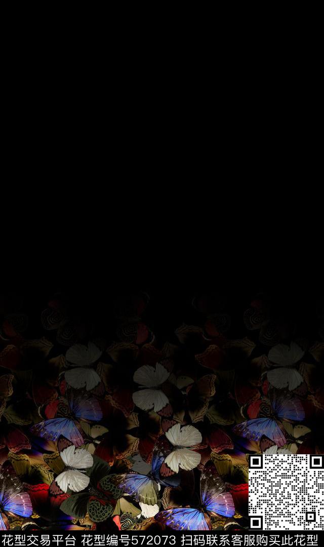 数码印花蝴蝶数码动物纹数码印花华亿平台下载（图片编号: 572073） - 瓦栏（Walan）