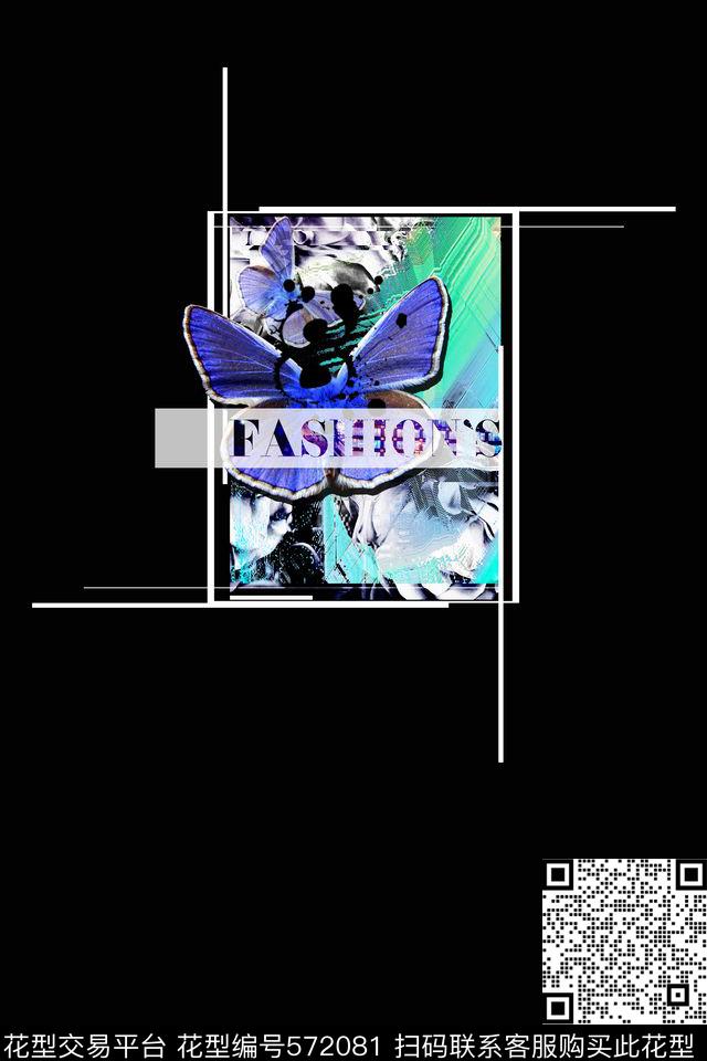 定位蝴蝶T恤传统印花华亿平台下载（图片编号: 572081） - 瓦栏（Walan）