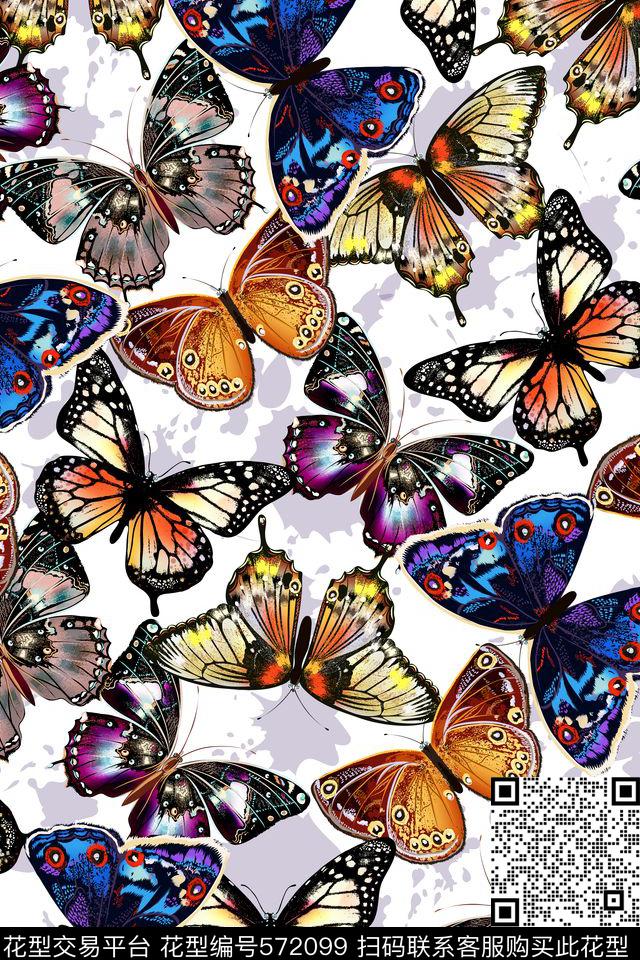 女装连衣裙复古数码印花华亿平台下载（图片编号: 572099） - 瓦栏（Walan）