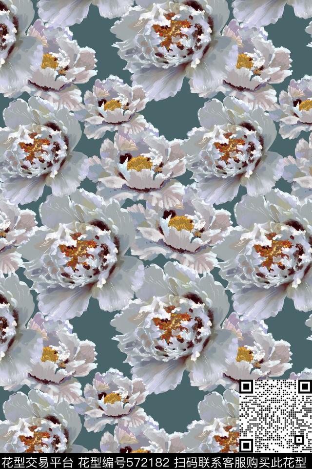 创意典雅电脑绘画数码印花华亿平台下载（图片编号: 572182） - 瓦栏（Walan）