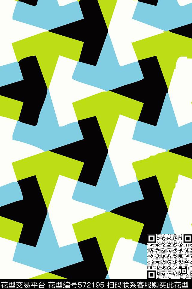 流行时尚几何箭头传统印花华亿平台下载（图片编号: 572195） - 瓦栏（Walan）