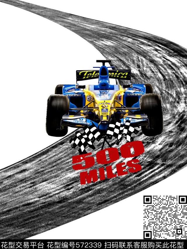 时尚潮流大牌赛车数码印花华亿平台下载（图片编号: 572339） - 瓦栏（Walan）