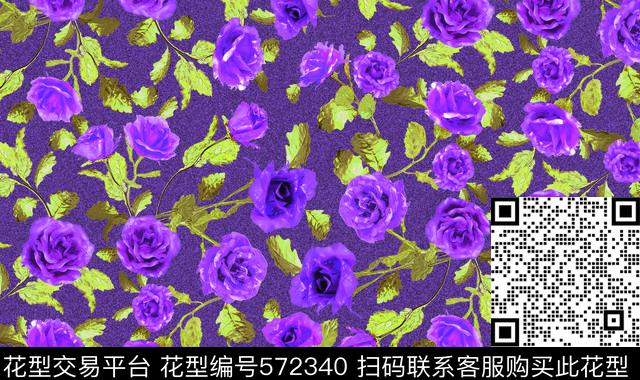 抽象花瓣抽象花卉小翠花传统印花华亿平台下载（图片编号: 572340） - 瓦栏（Walan）