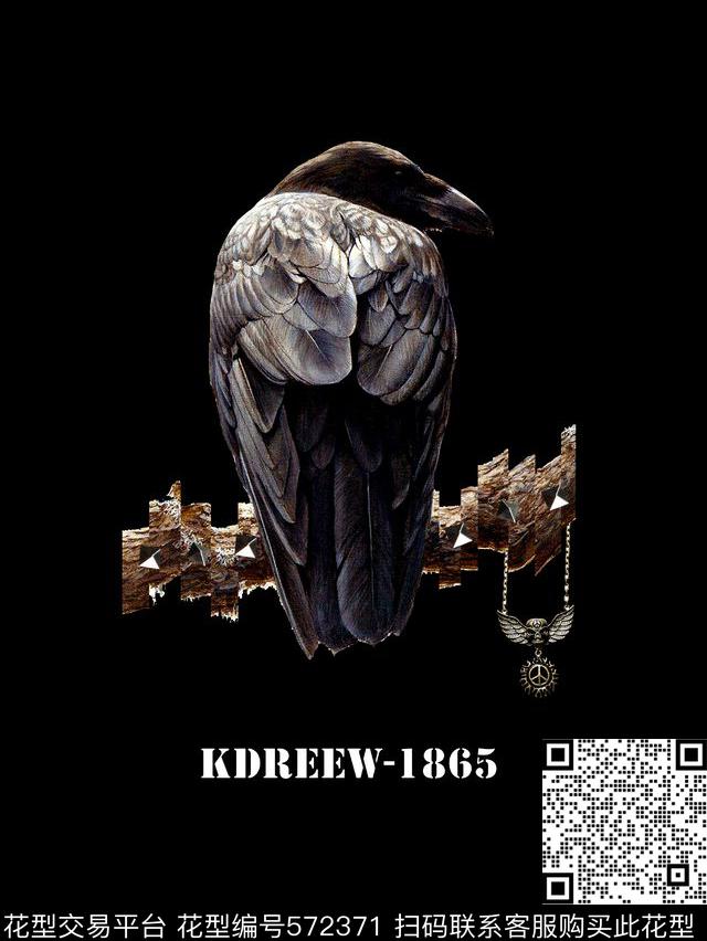 时尚潮流大牌鸟数码印花华亿平台下载（图片编号: 572371） - 瓦栏（Walan）