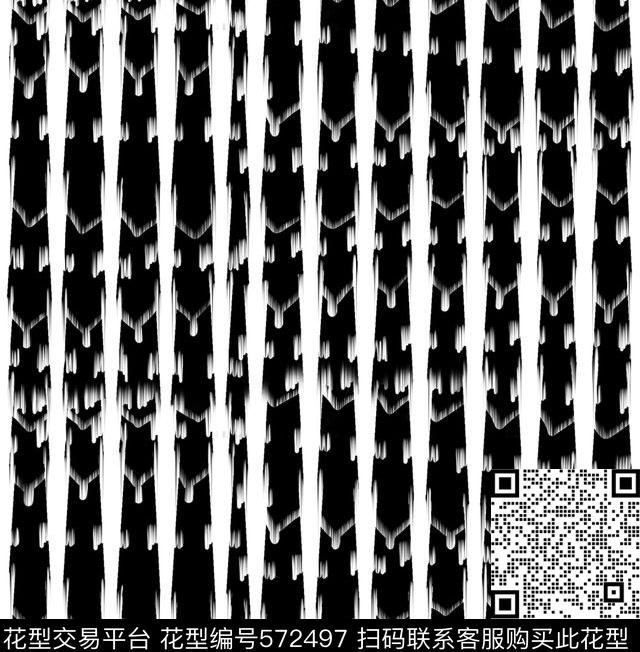 传统印花条纹黑白条纹传统印花华亿平台下载（图片编号: 572497） - 瓦栏（Walan）