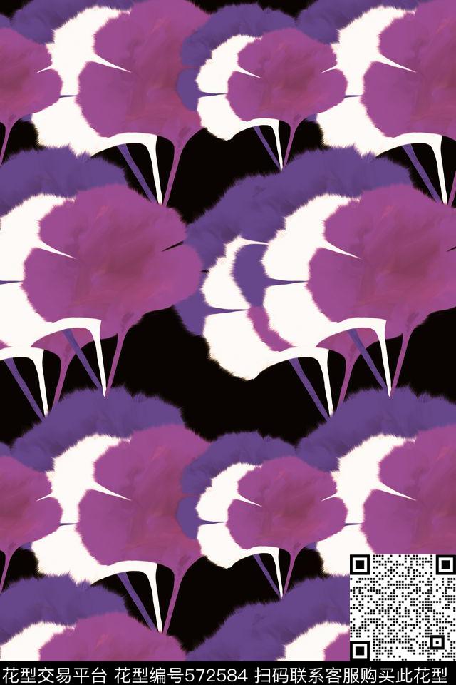 创意树叶图案传统印花华亿平台下载（图片编号: 572584） - 瓦栏（Walan）