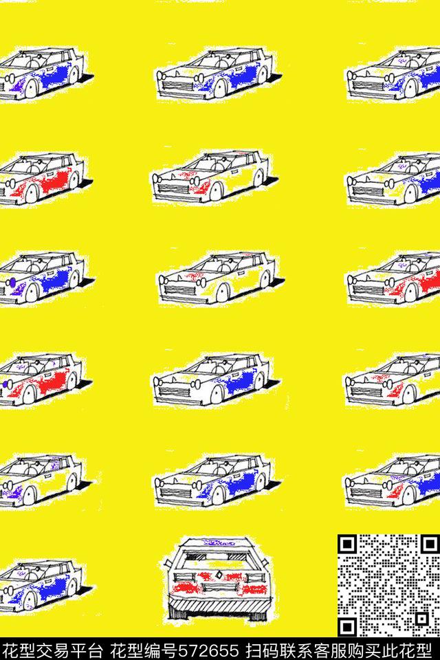 抽象汽车传统印花华亿平台下载（图片编号: 572655） - 瓦栏（Walan）