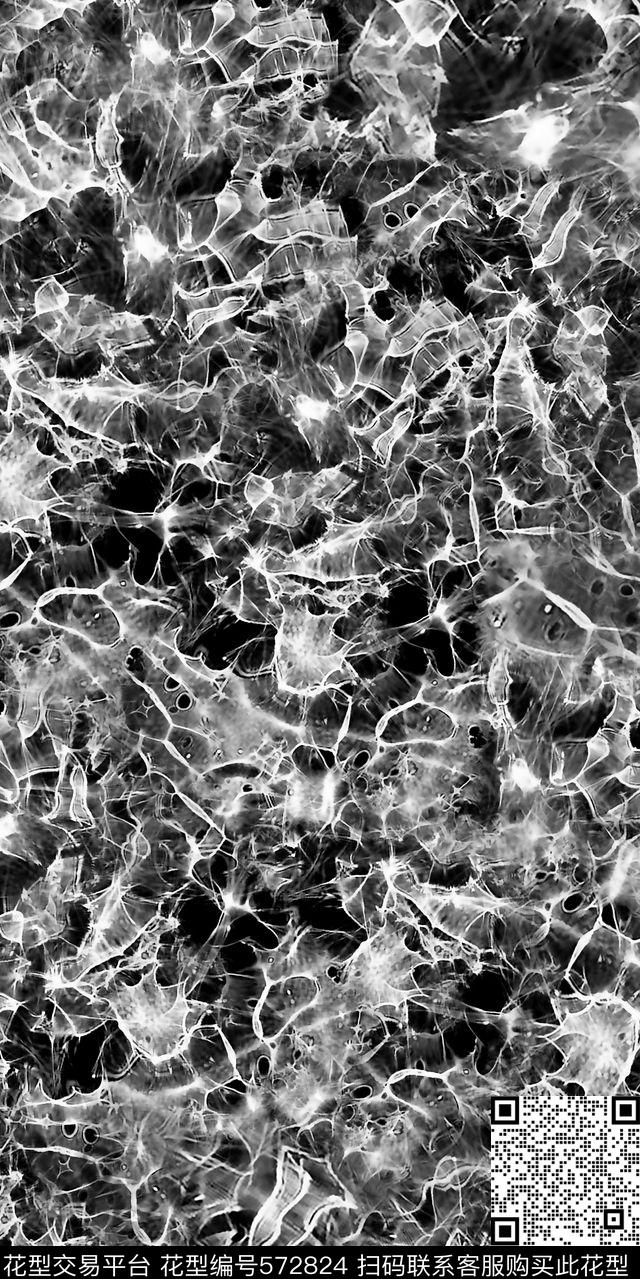 抽象水波肌理数码印花华亿平台下载（图片编号: 572824） - 瓦栏（Walan）