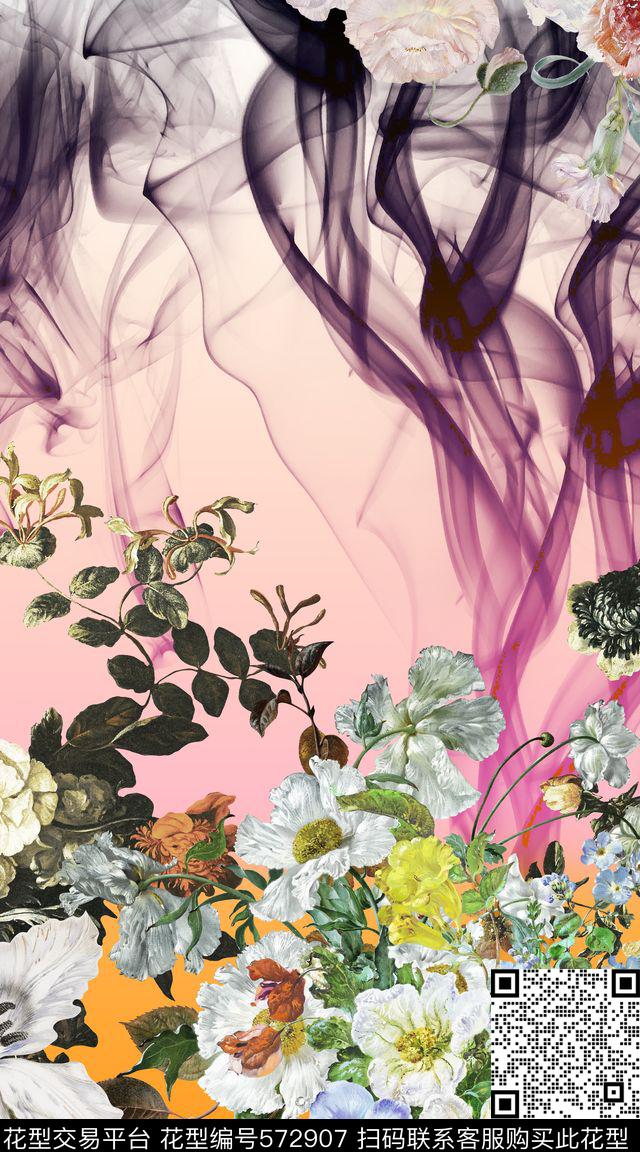 抽象大牌定位数码印花华亿平台下载（图片编号: 572907） - 瓦栏（Walan）