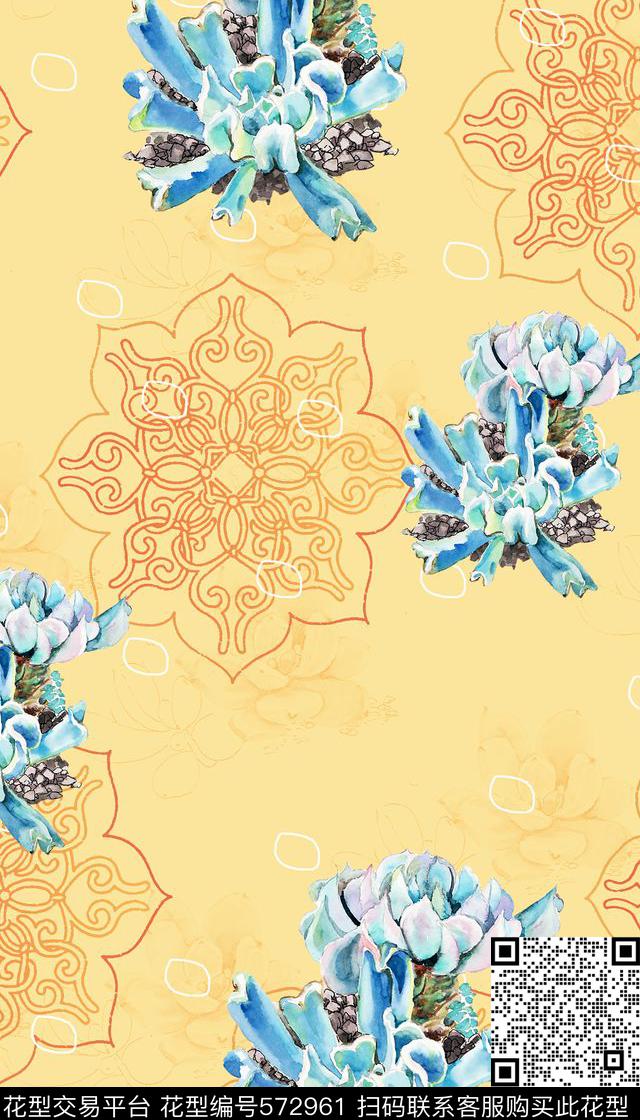 传统纹样服装饰品传统印花华亿平台下载（图片编号: 572961） - 瓦栏（Walan）