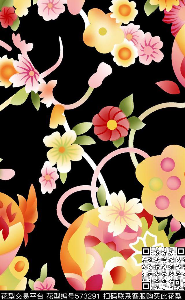 欧美风格潮流高端传统印花华亿平台下载（图片编号: 573291） - 瓦栏（Walan）