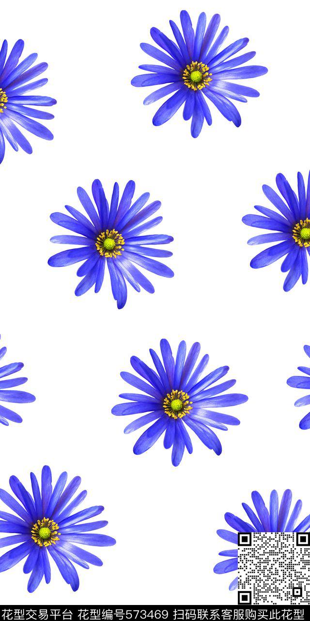 真花玫瑰满版数码印花华亿平台下载（图片编号: 573469） - 瓦栏（Walan）