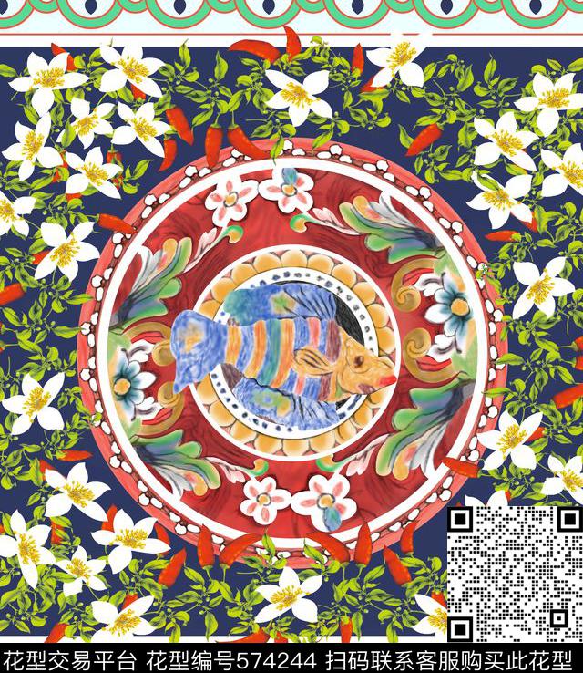 潮流欧美时尚数码印花华亿平台下载（图片编号: 574244） - 瓦栏（Walan）