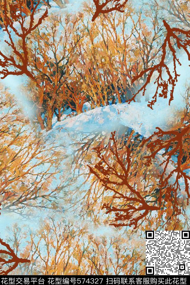 中国风抽象大气清新数码印花华亿平台下载（图片编号: 574327） - 瓦栏（Walan）