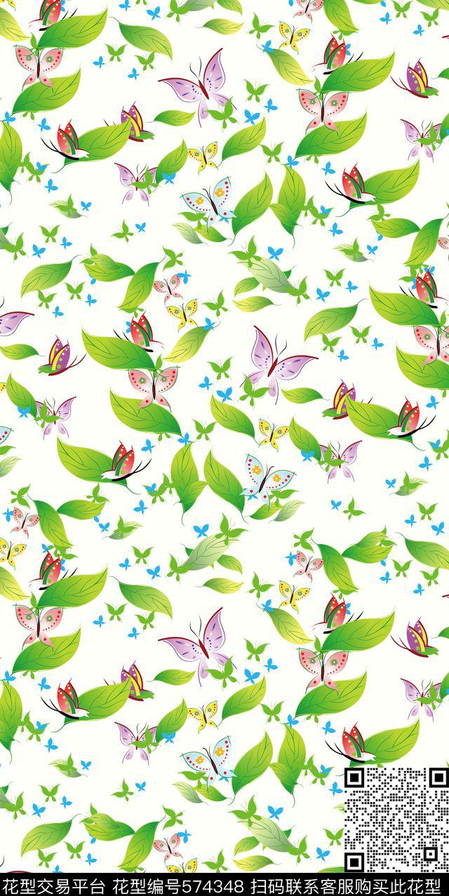 时尚小清新花妖数码印花华亿平台下载（图片编号: 574348） - 瓦栏（Walan）