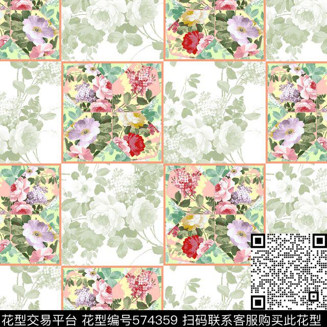 流行时尚花卉仿古砖数码印花华亿平台下载（图片编号: 574359） - 瓦栏（Walan）
