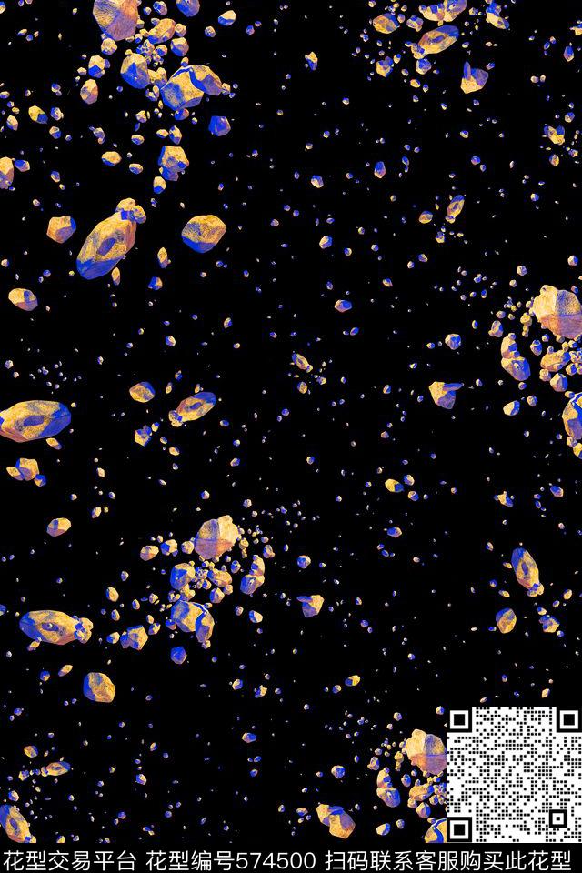 流行时尚欧美炫彩数码印花华亿平台下载（图片编号: 574500） - 瓦栏（Walan）