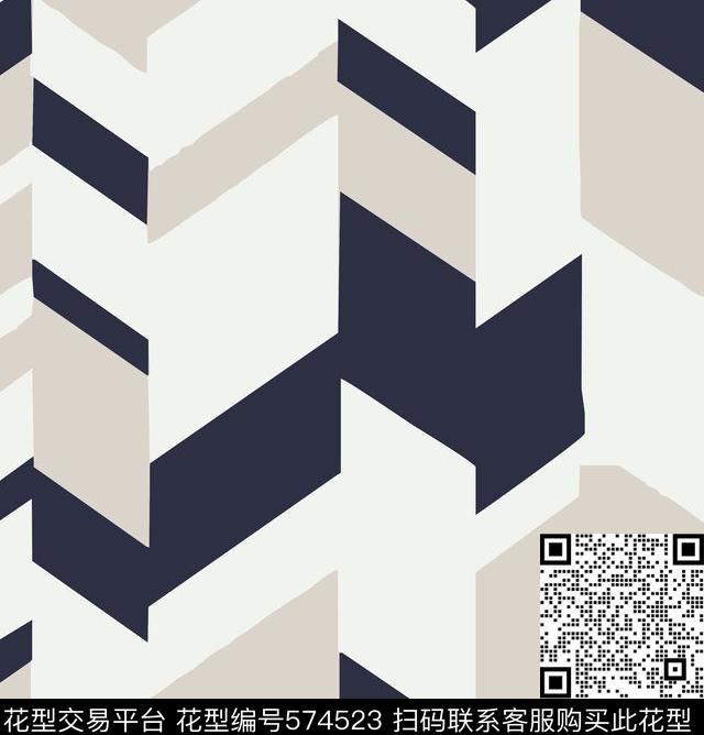 复古文艺几何传统印花华亿平台下载（图片编号: 574523） - 瓦栏（Walan）