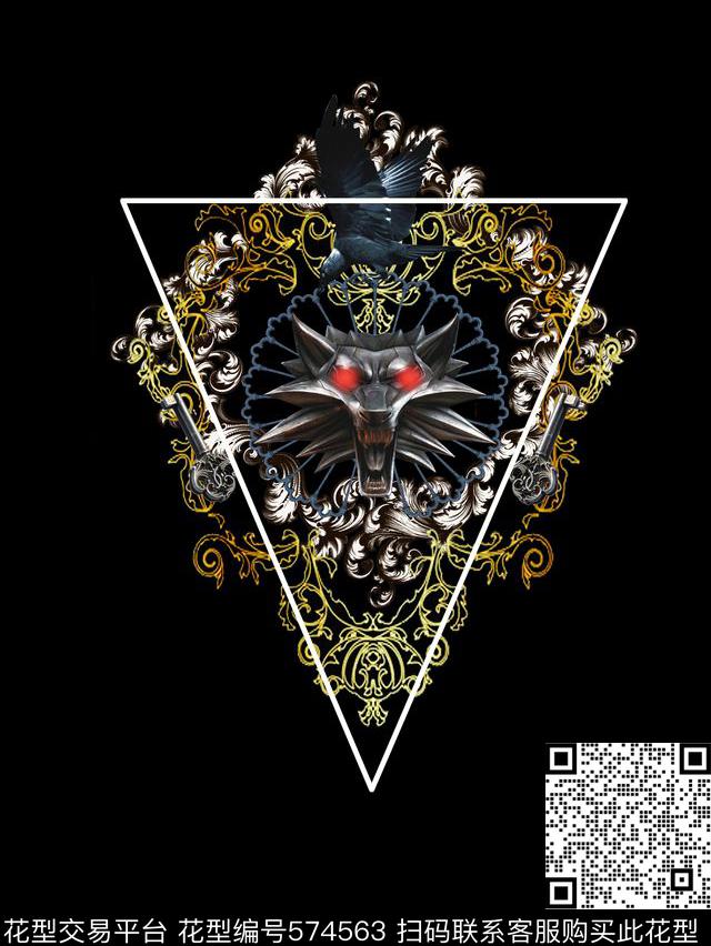 定位恶魔T恤卫衣数码印花华亿平台下载（图片编号: 574563） - 瓦栏（Walan）