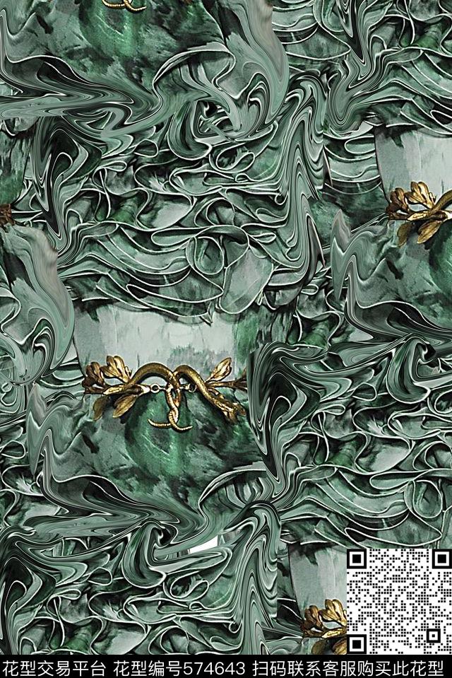 时尚大牌欧美风格衣服纹路女装印花数码印花华亿平台下载（图片编号: 574643） - 瓦栏（Walan）