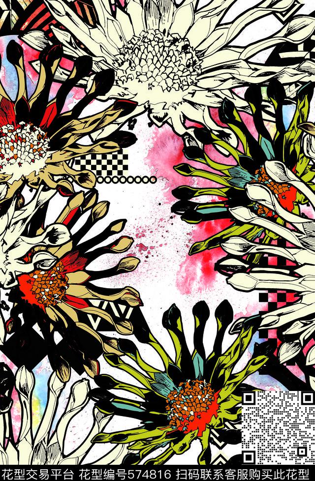 女装手绘欧式民族风欧式复古可爱卡通传统印花华亿平台下载（图片编号: 574816） - 瓦栏（Walan）