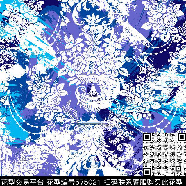 休闲笔刷欧式华亿平台传统印花华亿平台下载（图片编号: 575021） - 瓦栏（Walan）