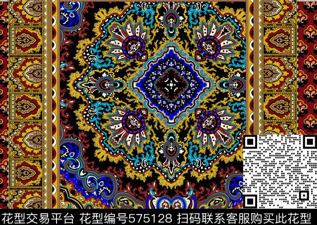 欧美时尚潮流传统印花华亿平台下载（图片编号: 575128） - 瓦栏（Walan）