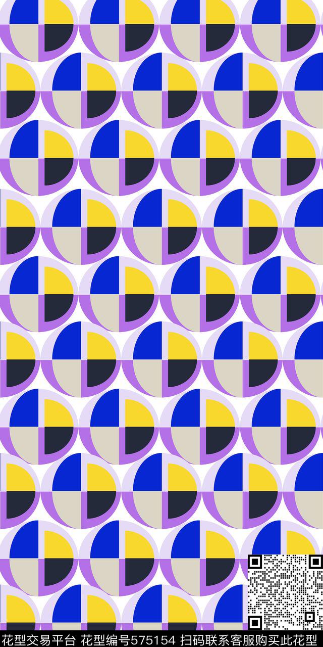 时尚几何风格波点几何分割传统印花华亿平台下载（图片编号: 575154） - 瓦栏（Walan）