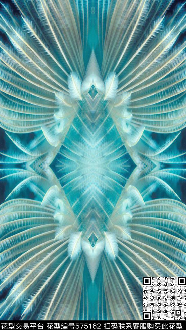 自然羽毛数码印花华亿平台下载（图片编号: 575162） - 瓦栏（Walan）