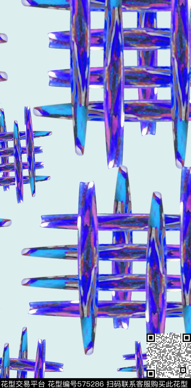 肌理图案多色家纺围巾数码印花华亿平台下载（图片编号: 575286） - 瓦栏（Walan）