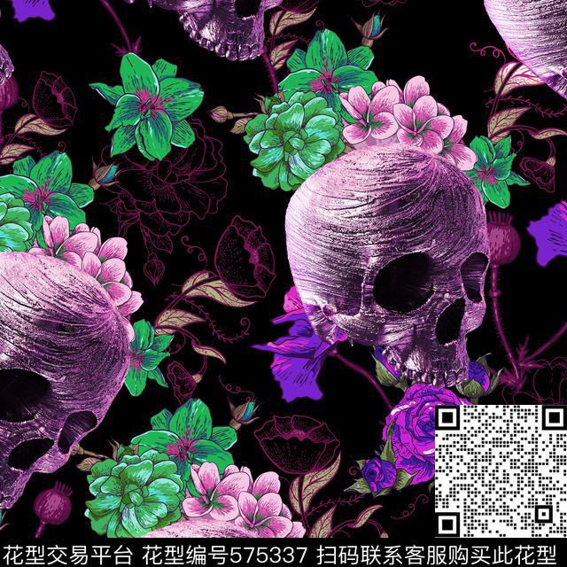 花卉数码印花华亿平台下载（图片编号: 575337） - 瓦栏（Walan）