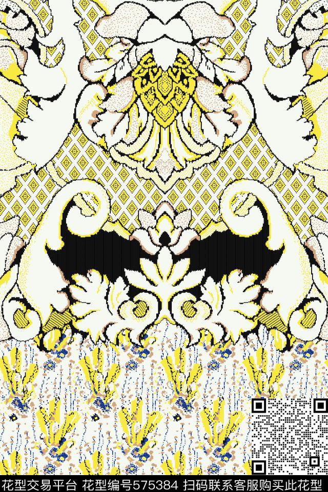 欧美时尚潮流传统印花华亿平台下载（图片编号: 575384） - 瓦栏（Walan）