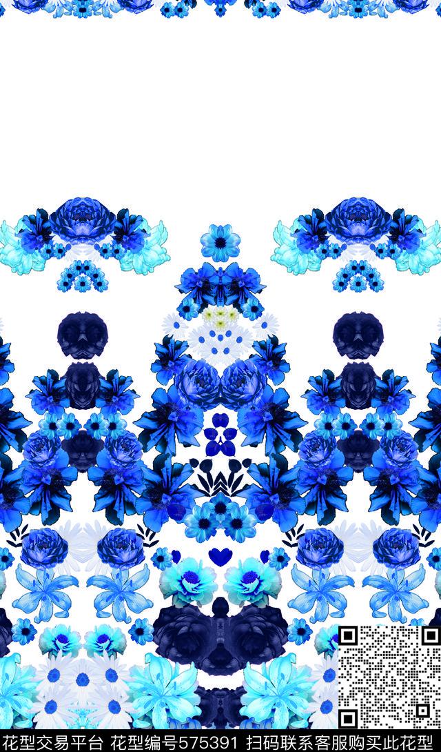 花卉牡丹花太阳花数码印花华亿平台下载（图片编号: 575391） - 瓦栏（Walan）