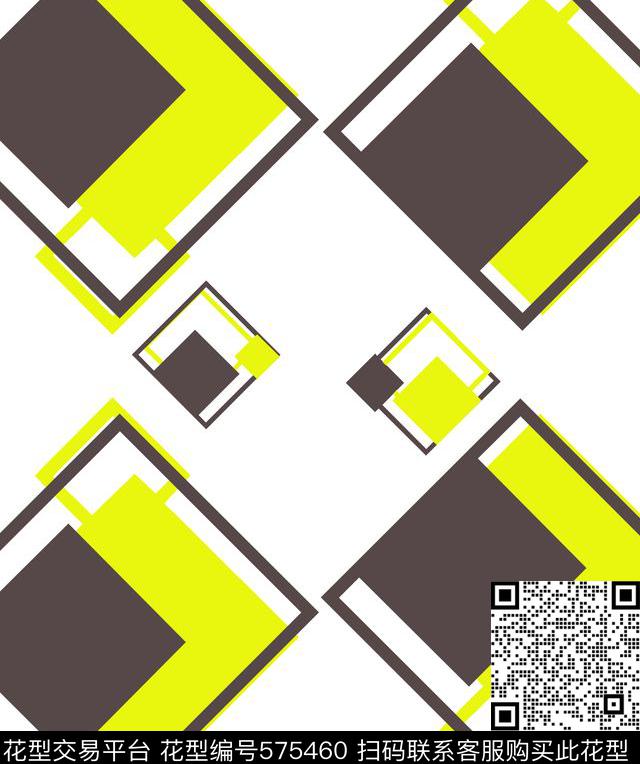 抽象几何传统印花华亿平台下载（图片编号: 575460） - 瓦栏（Walan）