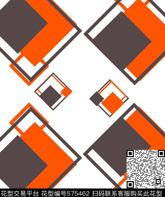 抽象几何传统印花华亿平台下载（图片编号: 575462） - 瓦栏（Walan）