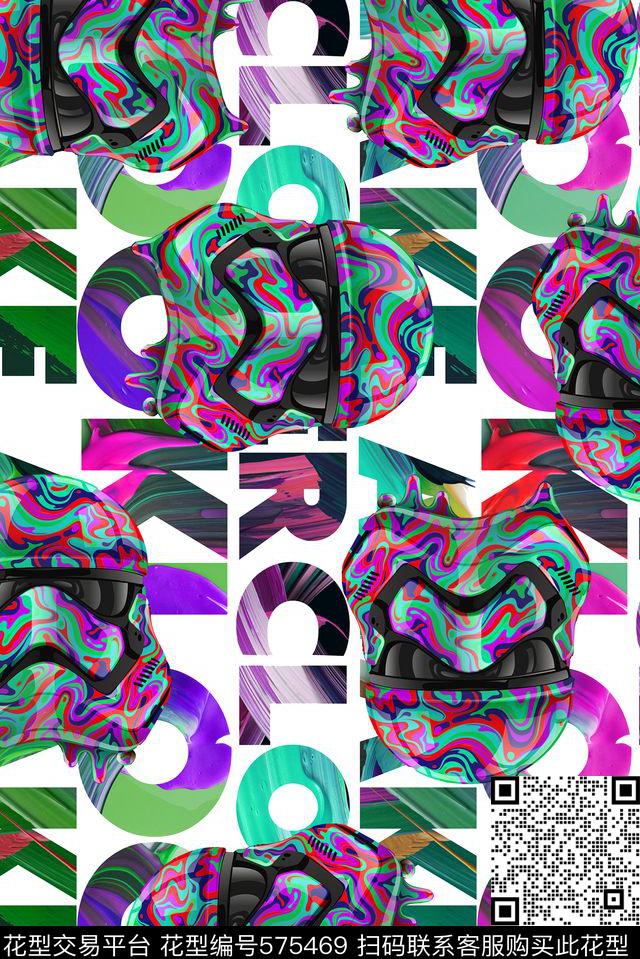 炫彩文字数码印花华亿平台下载（图片编号: 575469） - 瓦栏（Walan）