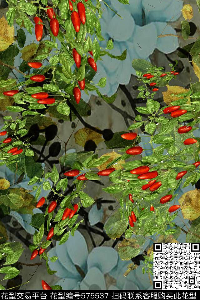 民族风风景女装数码印花华亿平台下载（图片编号: 575537） - 瓦栏（Walan）