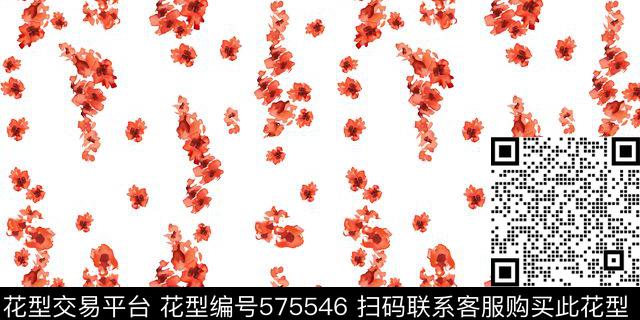 小碎花花朵花卉传统印花华亿平台下载（图片编号: 575546） - 瓦栏（Walan）