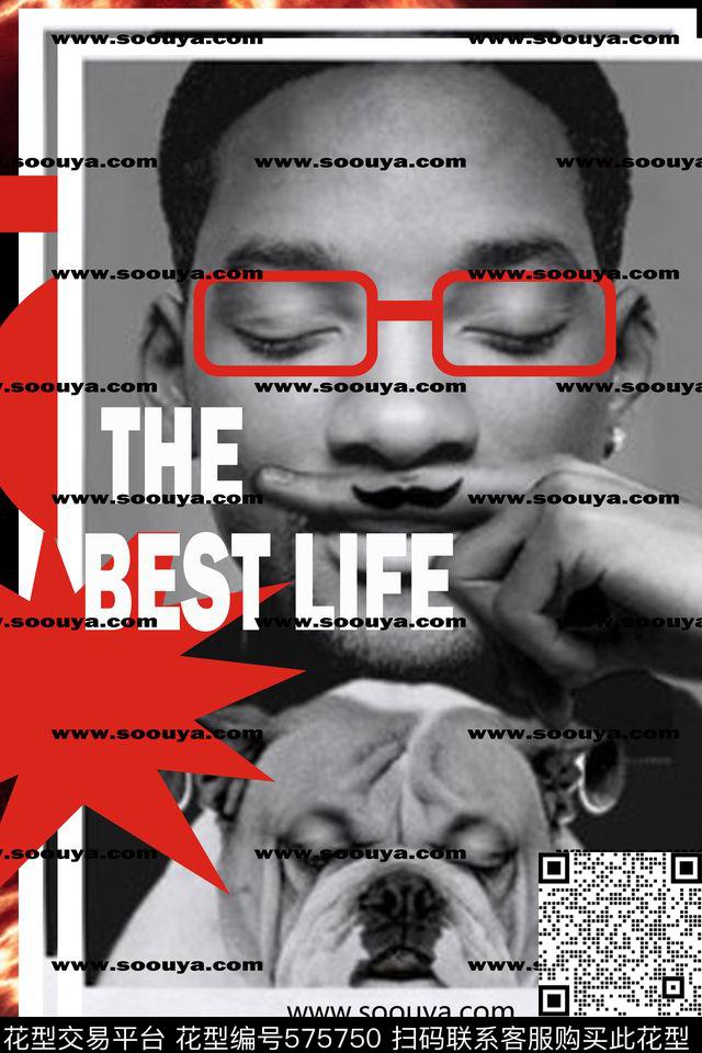 动物人物头像时尚数码印花华亿平台下载（图片编号: 575750） - 瓦栏（Walan）