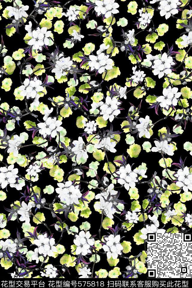 小碎花数码印花华亿平台下载（图片编号: 575818） - 瓦栏（Walan）