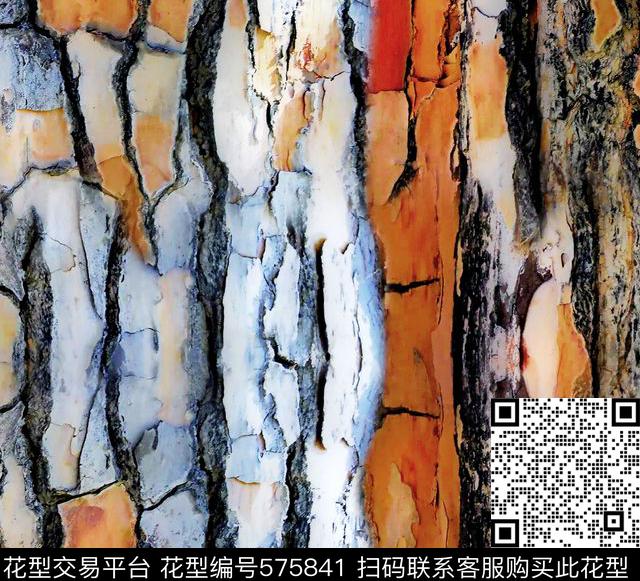 抽象手绘肌理数码印花华亿平台下载（图片编号: 575841） - 瓦栏（Walan）