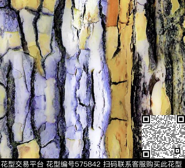 抽象手绘肌理数码印花华亿平台下载（图片编号: 575842） - 瓦栏（Walan）