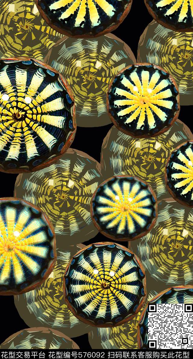 抽象图案多色家纺数码印花华亿平台下载（图片编号: 576092） - 瓦栏（Walan）