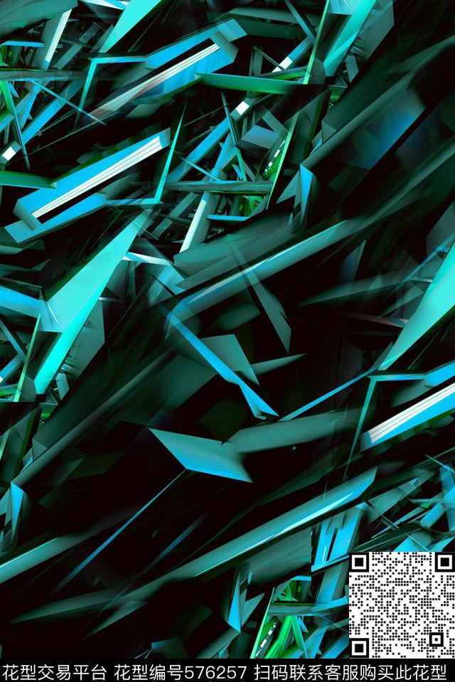 几何数码印花华亿平台下载（图片编号: 576257） - 瓦栏（Walan）
