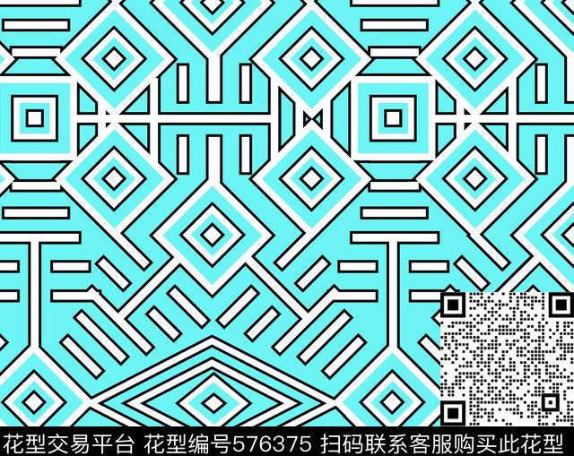 民族风格几何图形时尚泳装传统印花华亿平台下载（图片编号: 576375） - 瓦栏（Walan）