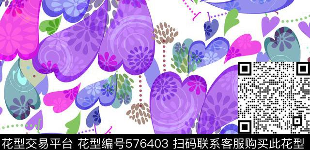 几何花瓣小碎点传统印花华亿平台下载（图片编号: 576403） - 瓦栏（Walan）