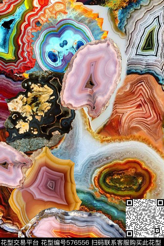 自然矿石数码印花华亿平台下载（图片编号: 576556） - 瓦栏（Walan）